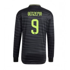 Real Madrid Karim Benzema #9 Tredjedrakt 2022-23 Langermet